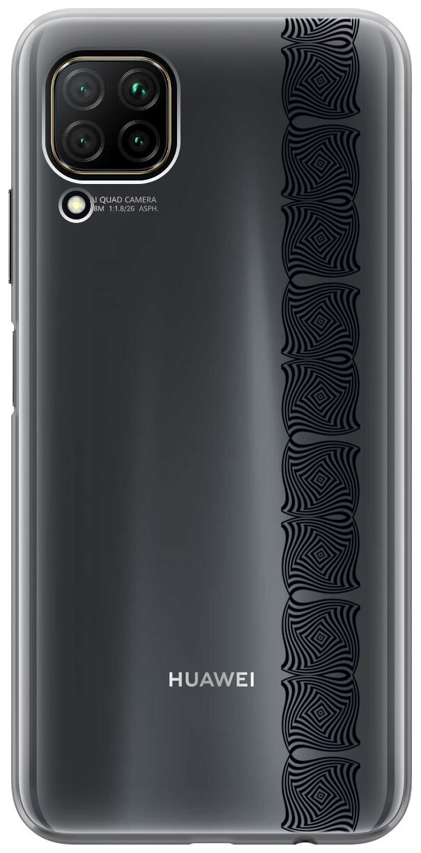 Чехол - накладка Transparent 3D для Huawei P40 Lite с принтом "Illusions (Line)"