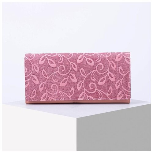 фото Кошелек жен 04-01-01, 19*3*9 см, 3 отд, д/карт, д/монет, 2 отд рамка, фиолетовый 6491262 сима-ленд