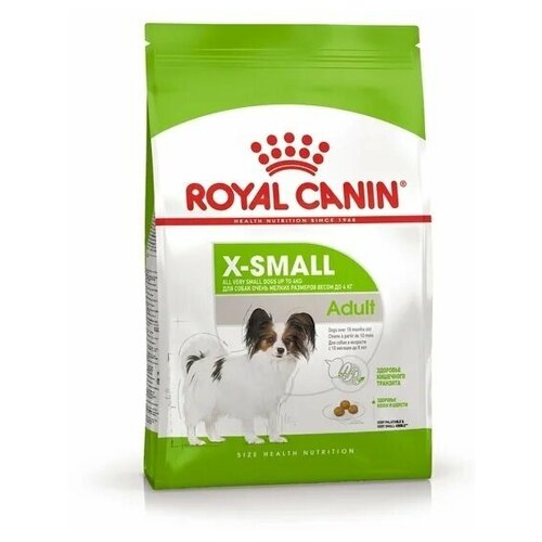 Сухой корм Royal Canin для взрослых собак миниатюрных пород X-Small Adult, 1,5кг