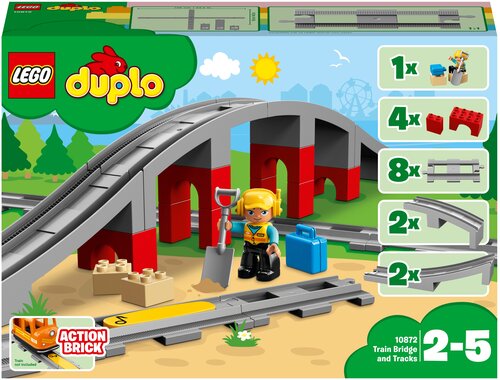 Конструктор LEGO DUPLO Town 10872 Железнодорожный мост, 26 дет.