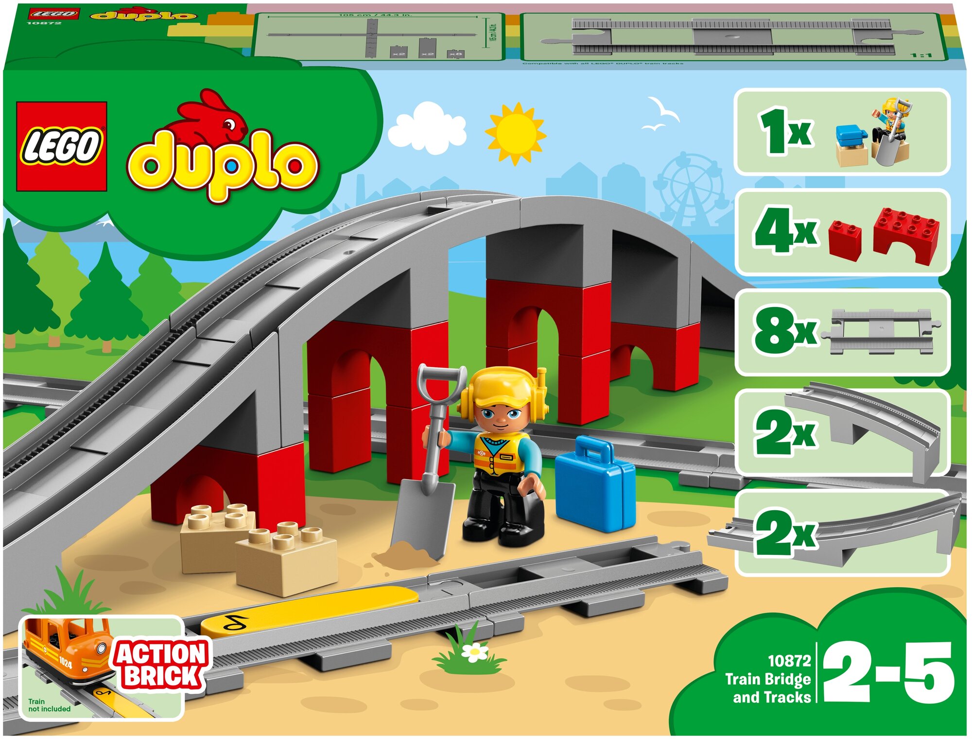 LEGO DUPLO Железнодорожный мост 10872