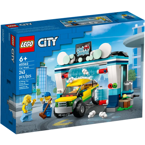 Конструктор LEGO City Car Wash 60362, 243 дет. конструктор friend 11037 автомойка 339 деталей