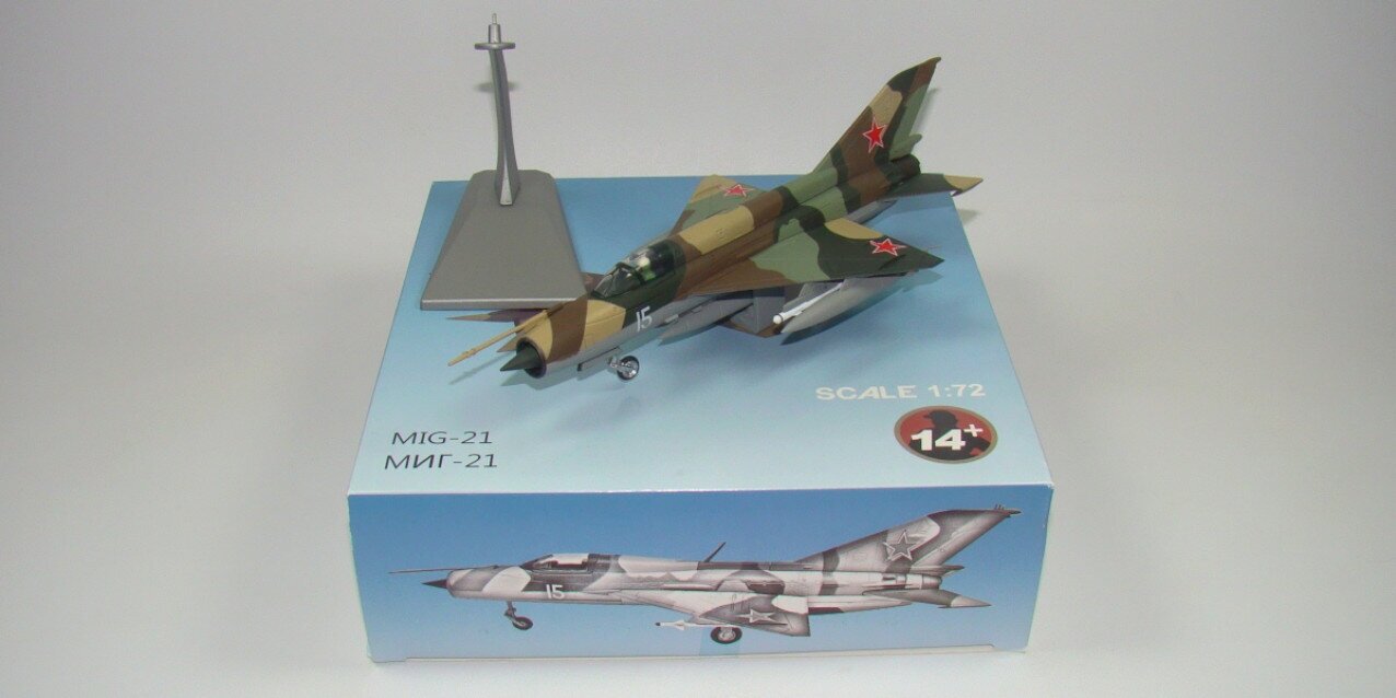 Модель самолета Миг-21 ВВС СССР 1:72