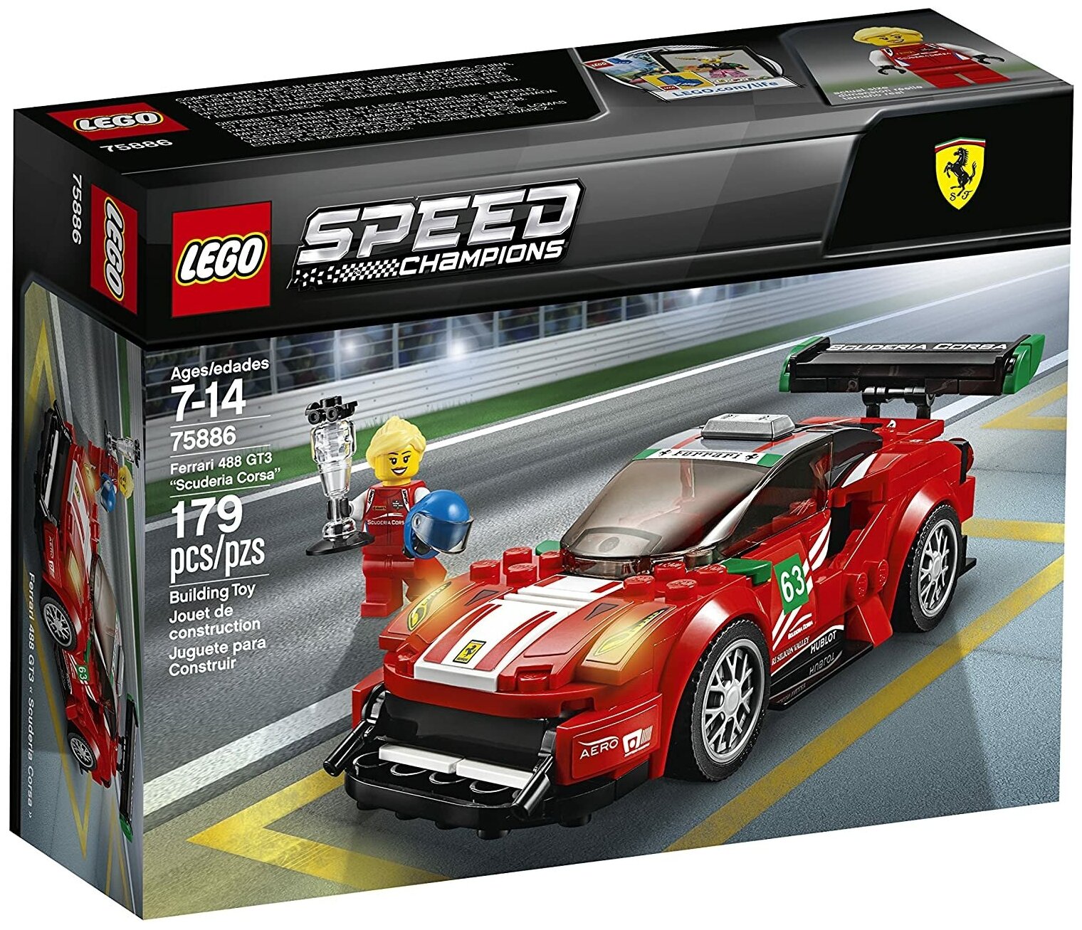 Lego Конструктор Ferrari 488 GT3 "Scuderia Corsa"