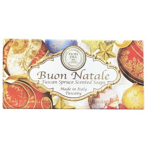 Fiori Dea Набор мыла кускового Buon Natale, 6 шт., 50 г мыло твердое fiori dea мыло кусковое лимон fiori dea lemon scented soap