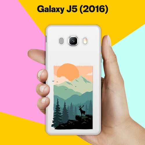 Силиконовый чехол на Samsung Galaxy J5 (2016) Закат / для Самсунг Галакси Джи 5 2016 силиконовый чехол на samsung galaxy j5 2016 donut worry для самсунг галакси джи 5 2016