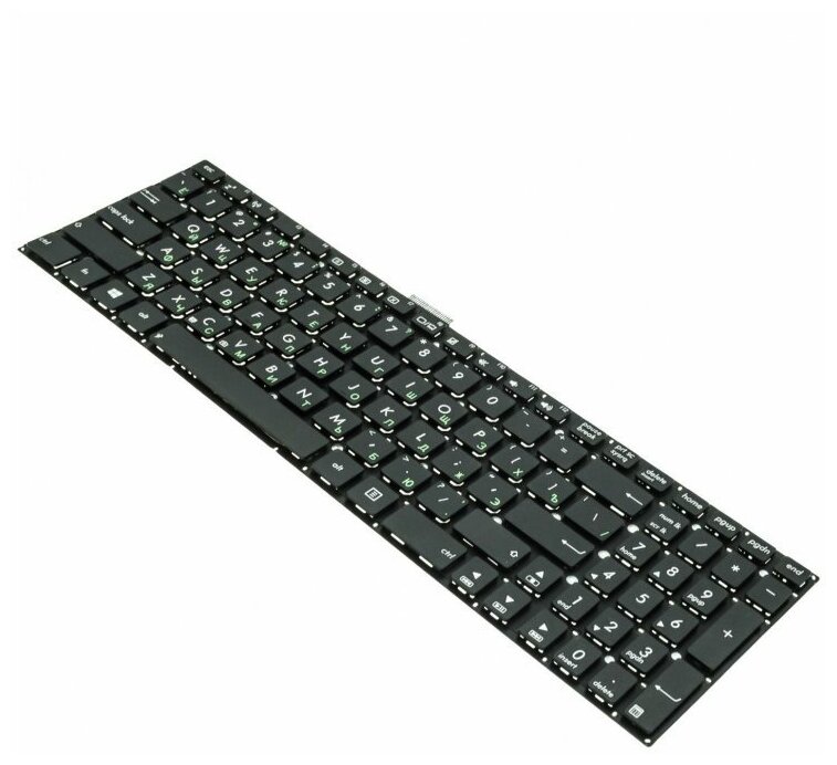 Клавиатура для ноутбука Asus X551 / X553 / X555 и др, черный, Длина шлейфа: 11.5 см