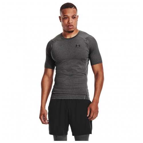 Рашгард Under Armour, размер S, серый футболка under armour ua hg armour nov ss дети 1370174 001 ysm