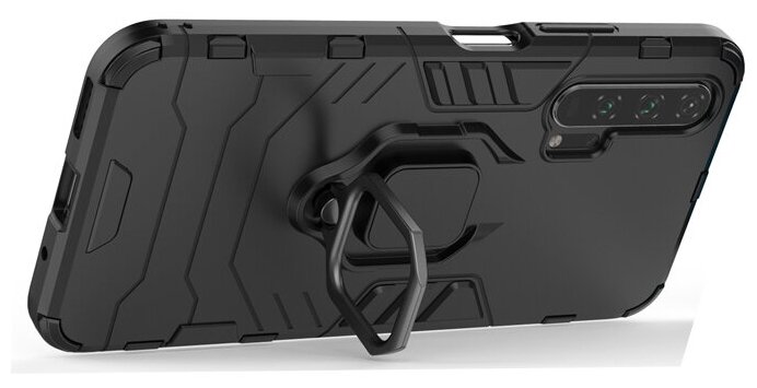 Противоударный чехол с кольцом Panther Case для Huawei Honor 20 Pro черный