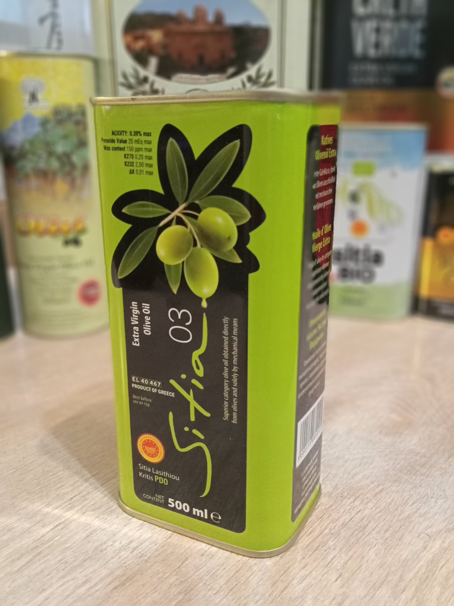 Масло оливковое SITIA P.D.O. Extra Virgin 0,3% 500 мл - фото №7