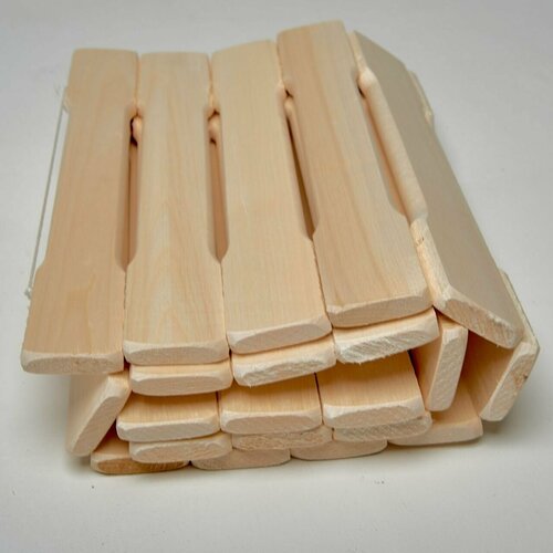 Коврик деревянный для бани и сауны из осины 120см