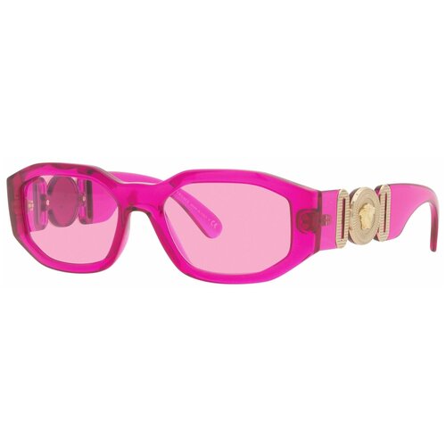 фото Солнцезащитные очки versace, овальные, с защитой от уф, фиолетовый