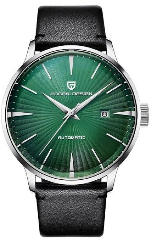 Наручные часы Pagani Design, черный, зеленый