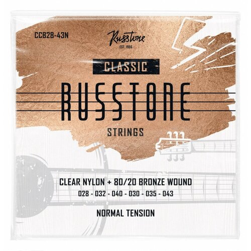 Комплект струн для классической гитары Russtone CCB28-43N