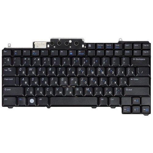 Клавиатура keyboard 0NK831 для ноутбука Dell Latitude D531 черная без указателя 972₽