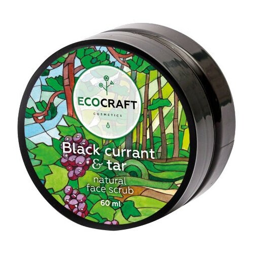 Купить EcoCraft скраб для лица Black currant & tar 60 мл
