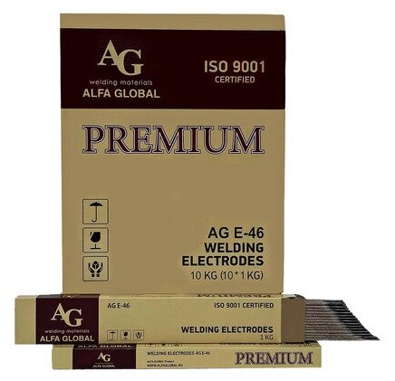 AG E46PREM-3.2*350 Электроды AG E-46 PREMIUM d= 32*350 5 кг (НАКС)