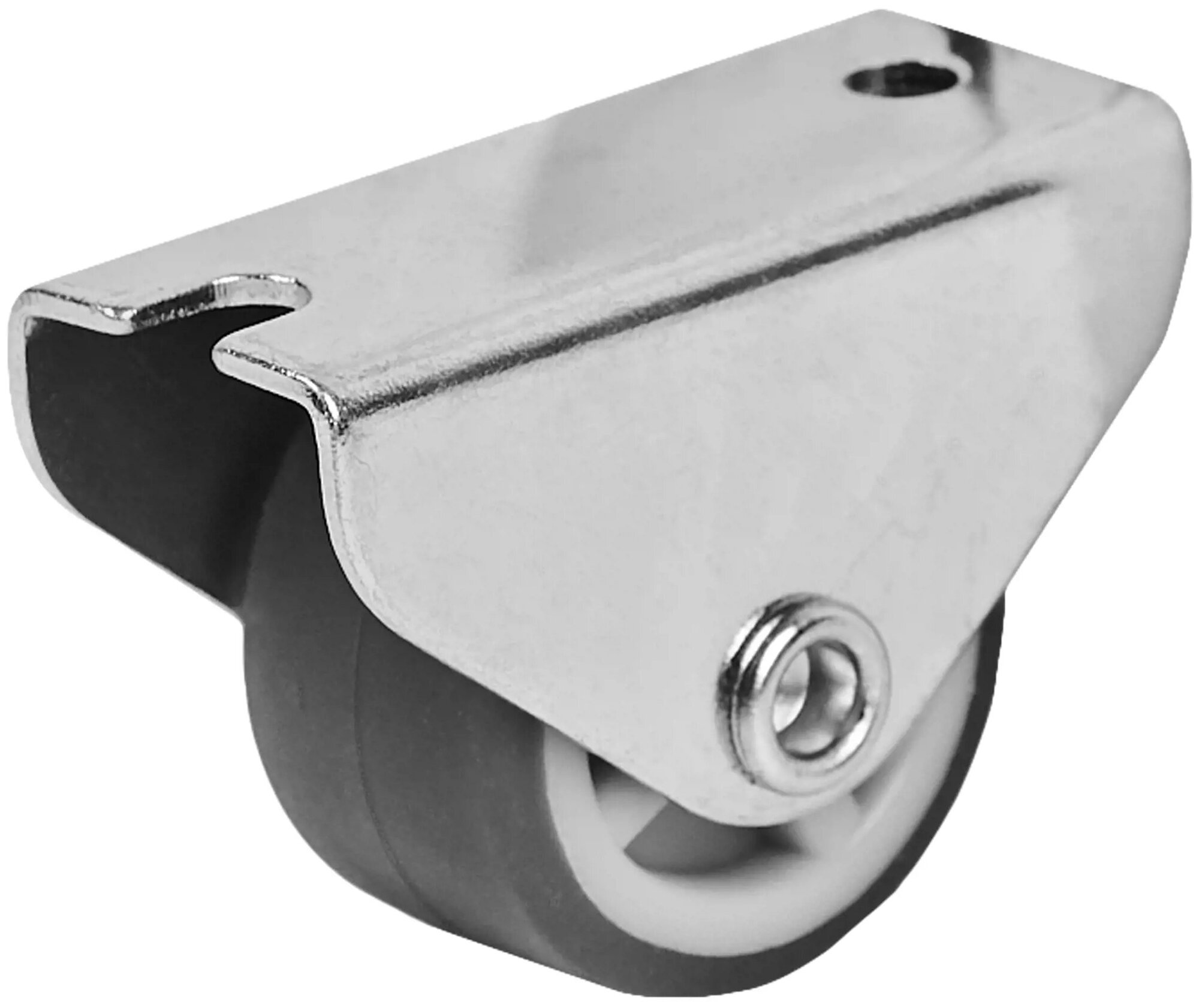 фото STANDERS Ролик неповоротный нескользящий, на площадке, 25 мм, до 20 кг