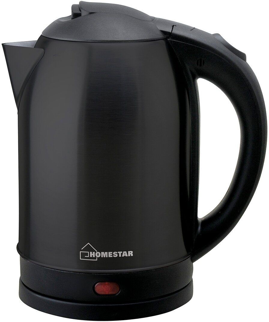 Чайник электрический Homestar HS-1009, 1,8 л, сталь, черный