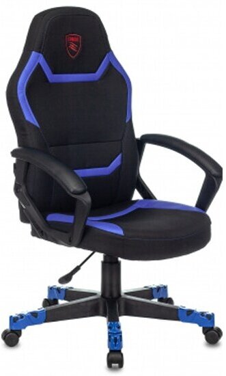 Кресло геймерское Zombie 10 черный/синий искусст. кожа/ткань крестовина пластик