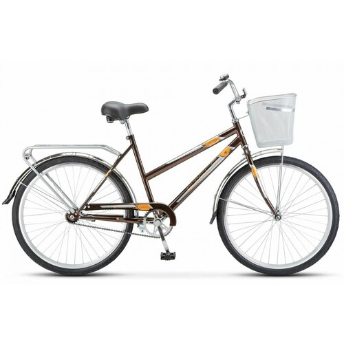 Велосипед Stels Navigator-205 C 26 Z010 рама 19 цвет коричневый с корзиной 1450000₽