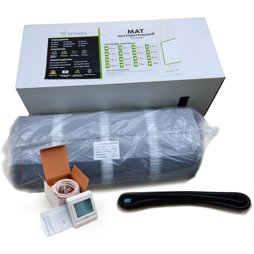 Теплый пол Vetona Mat 1500100 с регулятором P 10266₽