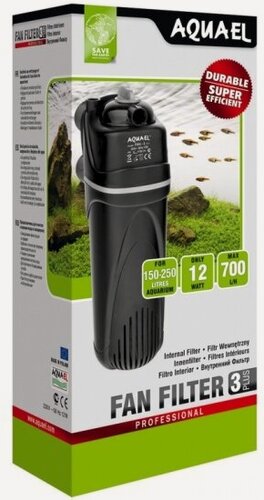 Изображение товара Внутренний фильтр Aquael FAN FILTER 3 plus для аквариума 150 - 250 л (700 л/ч, 12 Вт)