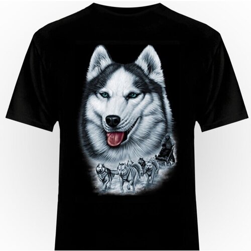 Футболка Банзай, хлопок, принт печать, размер 54, черный