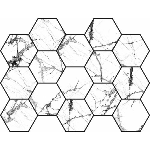 Мозаика Pamesa Ceramica Malla Hex Cr Lux Iceberg White 22,5х32,5 (9 шт.)