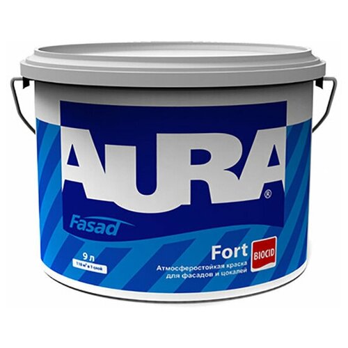 Краска фасадная в/д AURA FAСADE 9л белая, арт.10846 краска в д aura mattlatex моющаяся 9л белая арт 4607003919931