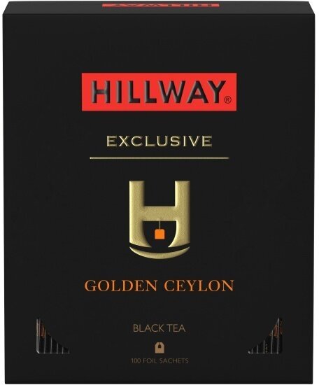 Чай черный Hillway Golden Ceylon байховый 100 пакетиков