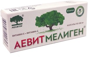 Аевит Мелиген БАД капс., 200 мг, 0.2 г, 20 шт.