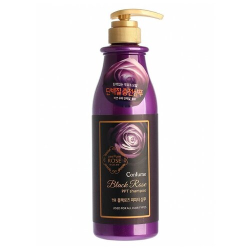 Шампунь для сухих и поврежденных волос, черная роза Black Rose PPT Shampoo Confume, 750 мл
