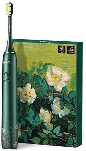 Умная зубная электрощетка Xiaomi Soocas X3U Van Gogh Museum Design Green - фотография № 4