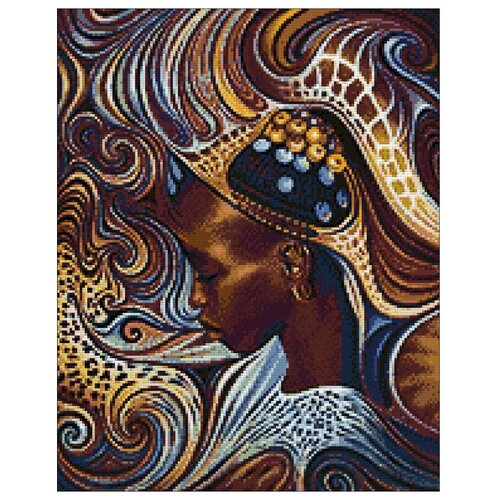 фото Гранни набор алмазной вышивки африканский мотив (ag2216) 48x38 см