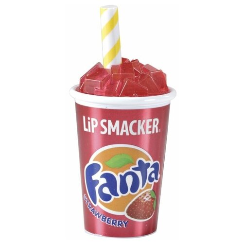 Lip Smacker Бальзам для губ с ароматом Fanta Strawberry, 7.4 г