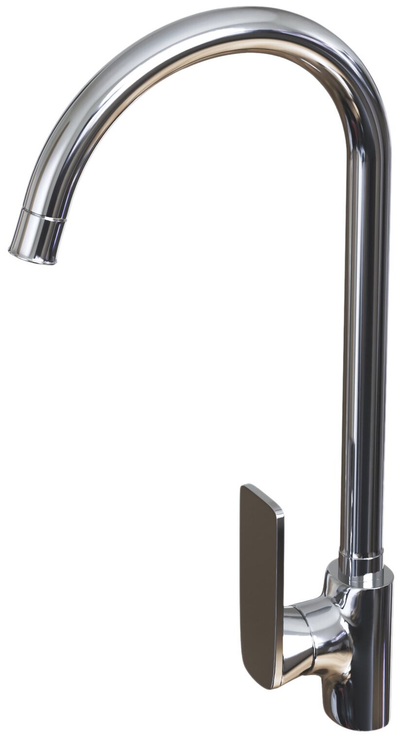 Смеситель для кухни 40k MIXLINE ML12-032 высокий излив боковая ручка (без подводки)