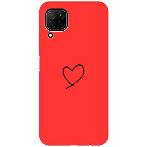 RE: PA Чехол - накладка Soft Sense для Huawei P40 Lite с 3D принтом Heart красный