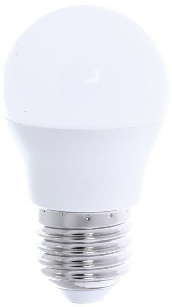 Лампа светодиодная Smartbuy, Е27, 7Вт, 220В, G45(шарик), 500Лм, 3000К(теплый свет)