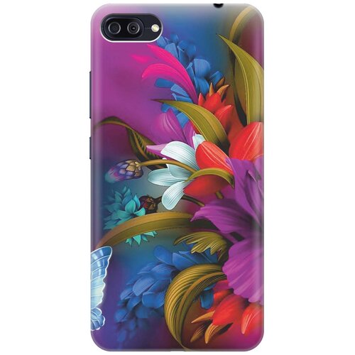 фото Cиликоновый чехол на asus zenfone 4 max (zc554kl) / асус зенфон 4 макс (зц554кл) с принтом "фантастические цветы" gosso