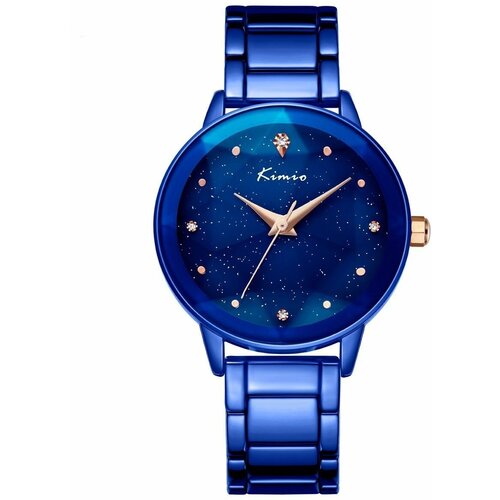 Наручные часы KIMIO, синий наручные часы kimio fashion k6413s золотой синий