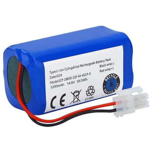 Аккумулятор Run Energy для робота-пылесоса Polaris Dibea Kitfort iBoto ECOVACS Chuwi iLife 3200 mAh 2359₽