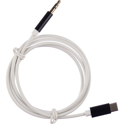 Кабель GCR USB Type-C - mini jack 3.5mm (GCR-UCAUX), 1 м, 1 шт., черный