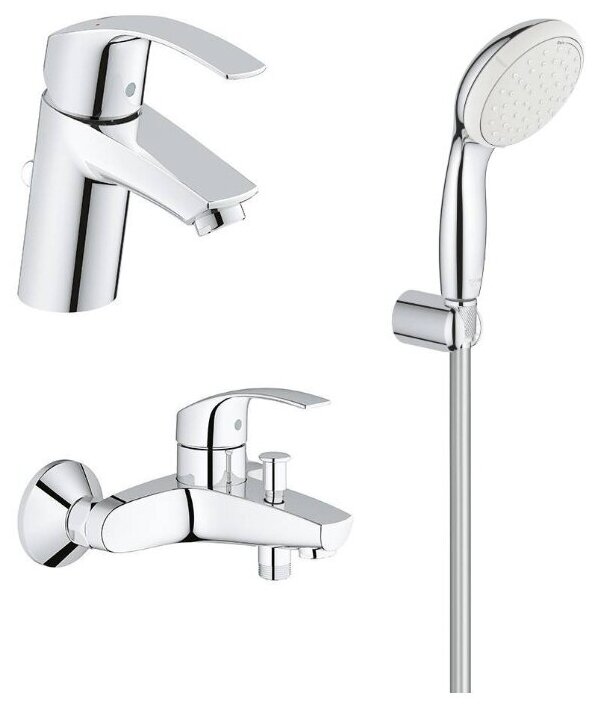 Смеситель с душевой лейкой Grohe Eurosmart New 123582