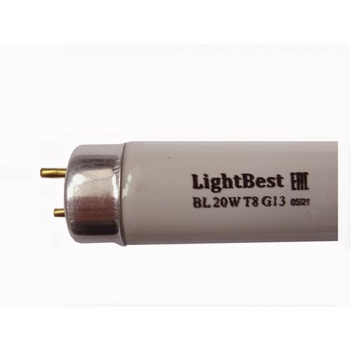 Лампа инсектицидная в ловушки для насекомых LightBest BL 20W T8 G13 355-385nm L=579mm, 700909004