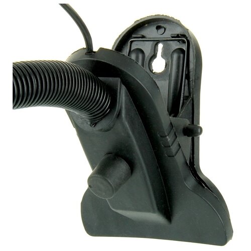 фото Лампа настольная risalux е27, светорегулятор, на зажиме, 220 в, черная