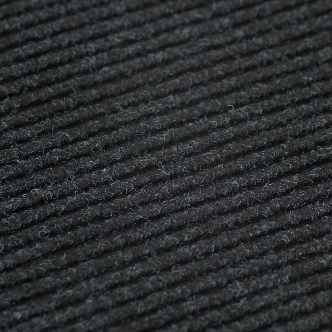 Коврик влаговпитывающий "Ребристый" 60х90 см, черный, SUNSTEP™