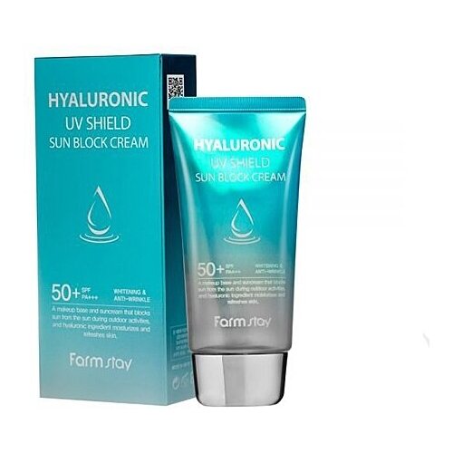 солнцезащитный крем с гиалуроновой кислотой cellio hyaluron whitening sun cream sfp50 pa 70 г Солнцезащитный крем для лица и тела FarmStay SPF50+ PA+++ гиалуроновый