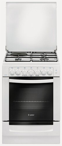 Изображение товара Комбинированная плита Gefest ПГЭ 6112-02 60 см, 55 л, 4 конфорки, белый