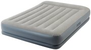 INTEX Надувной матрас с насосом Pillow Rest 152*203*30 см 64118